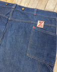 1950s GWG "Red Strap" Snobak Denim Union Made in Canada Vintage Worker Jeans Size 47" Bottoms Public Butter