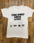 1985 Live Aid Music Festival "This Shirt Saves Lives" Made In USA Single Stitch T-Shirt Size Small T-Shirts Public Butter