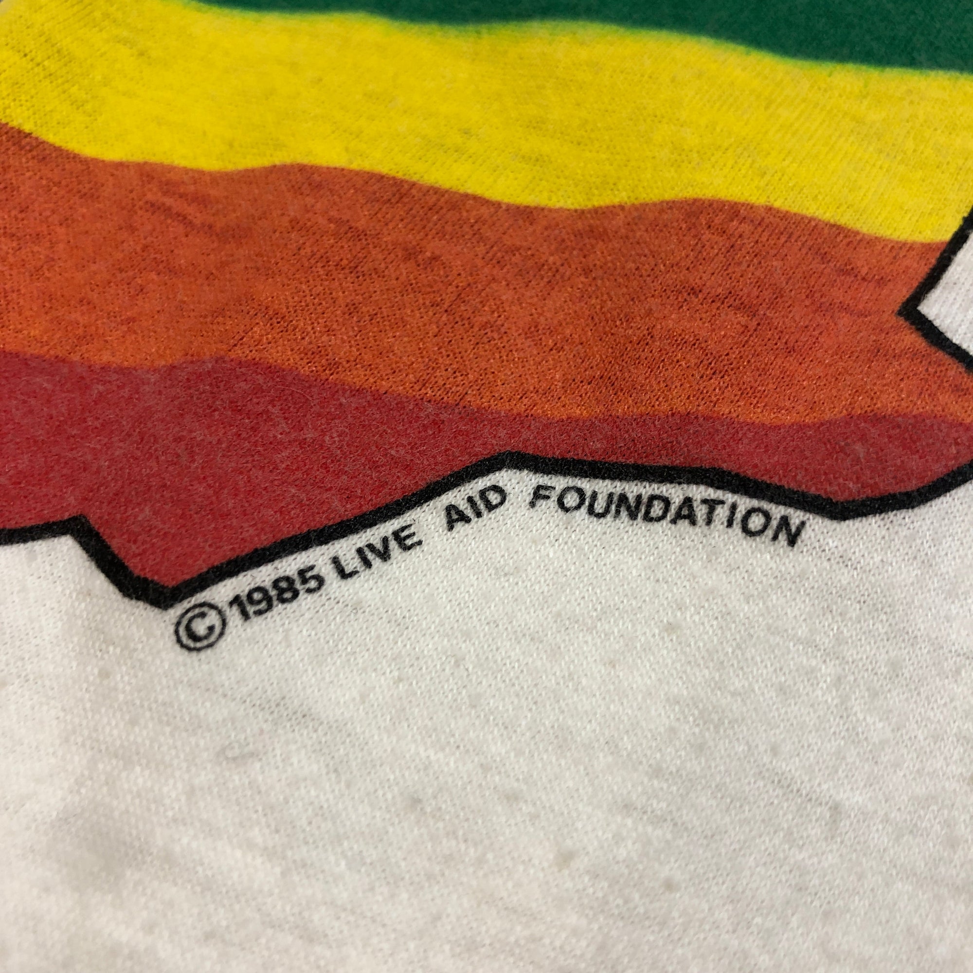 1985 Live Aid Music Festival "This Shirt Saves Lives" Made In USA Single Stitch T-Shirt Size Small T-Shirts Public Butter