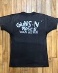 1987 Guns N' Roses Was Here Logo Single Stitch T-Shirt Size Medium T-Shirts Black Market Toronto