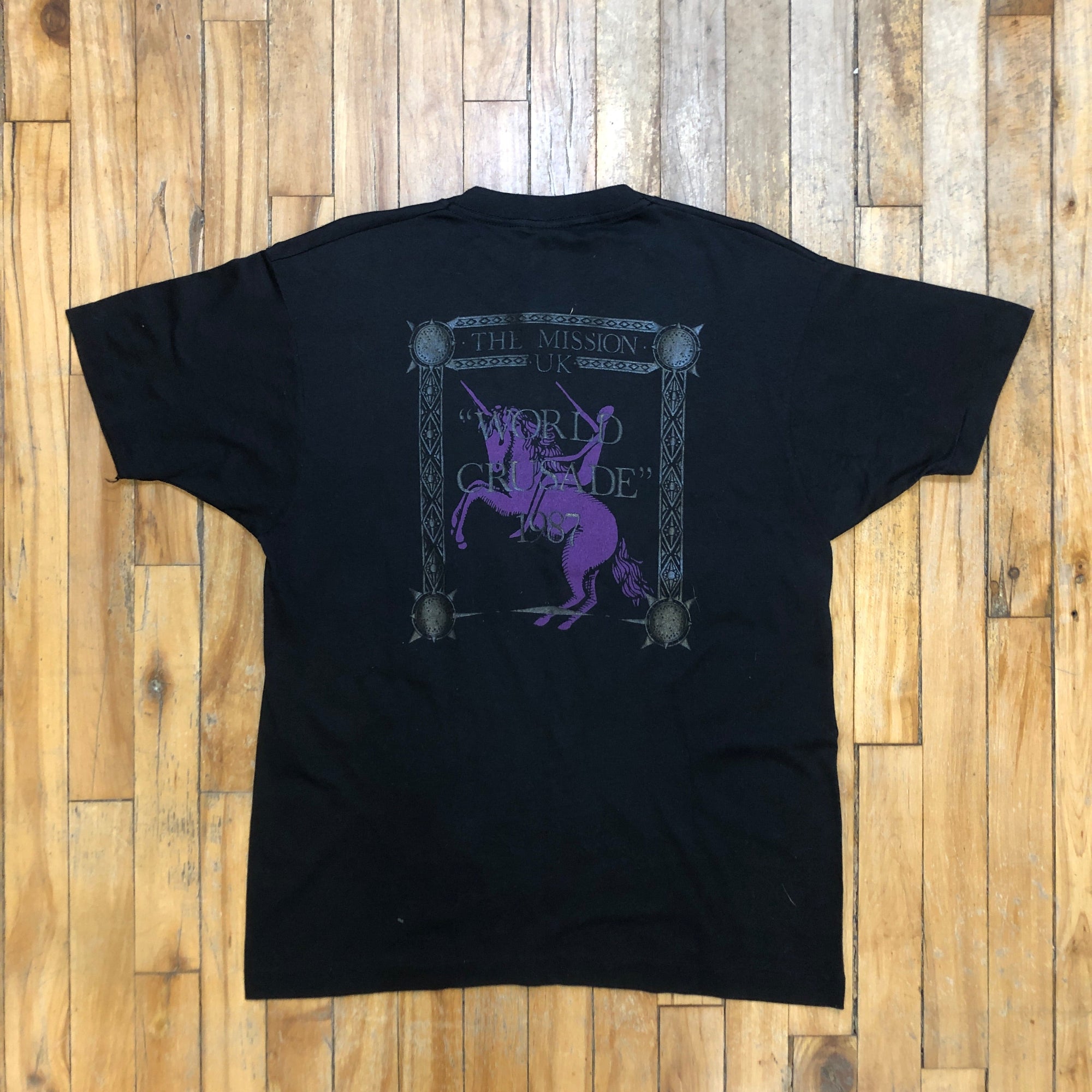 🖤 1987 The Mission U.K. "God's Own Medicine" Vintage Single Stitch Made in USA Graphic T-Shirt Size XL T-Shirts Public Butter