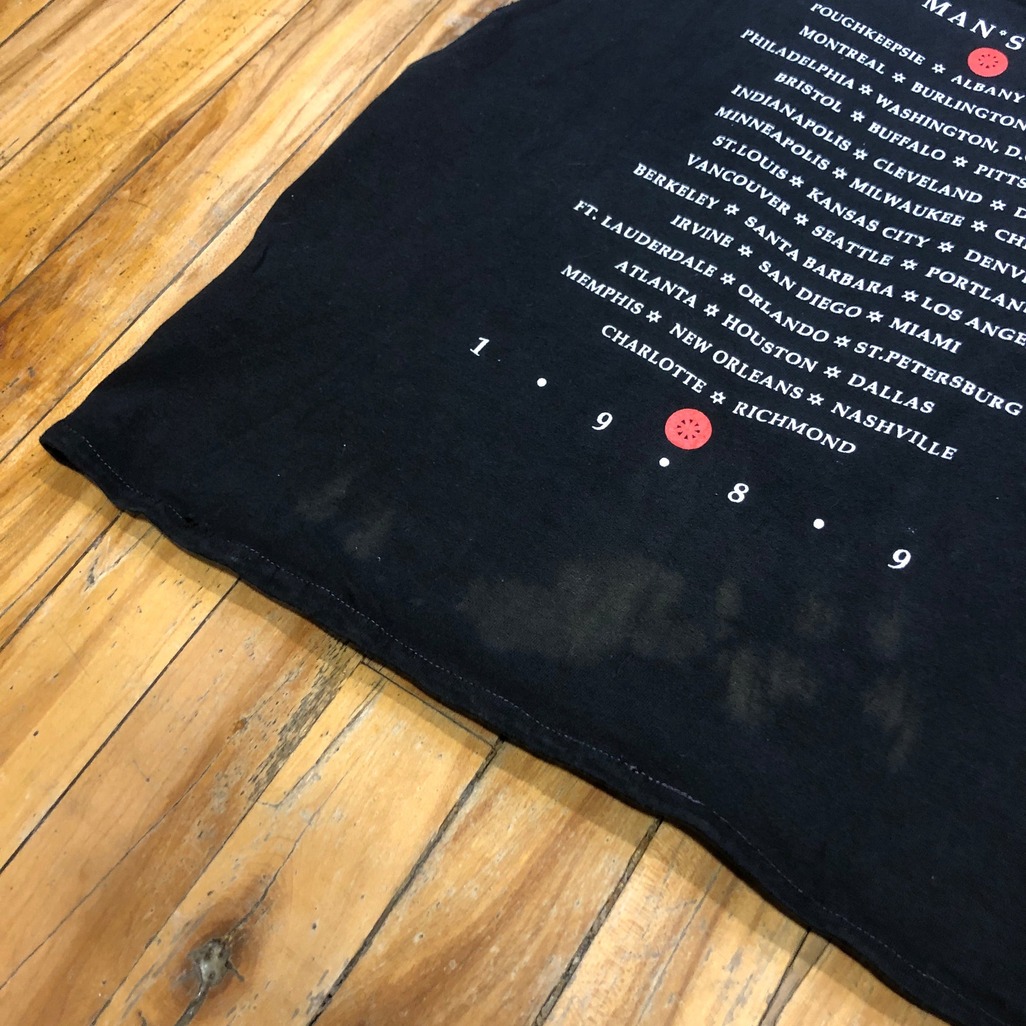 🖤 1989 10,000 Maniacs "Blind Man's Zoo" Tour Vintage Made In U.S.A. Single-Stitch Graphic Tank Tee Size L T-Shirts Public Butter