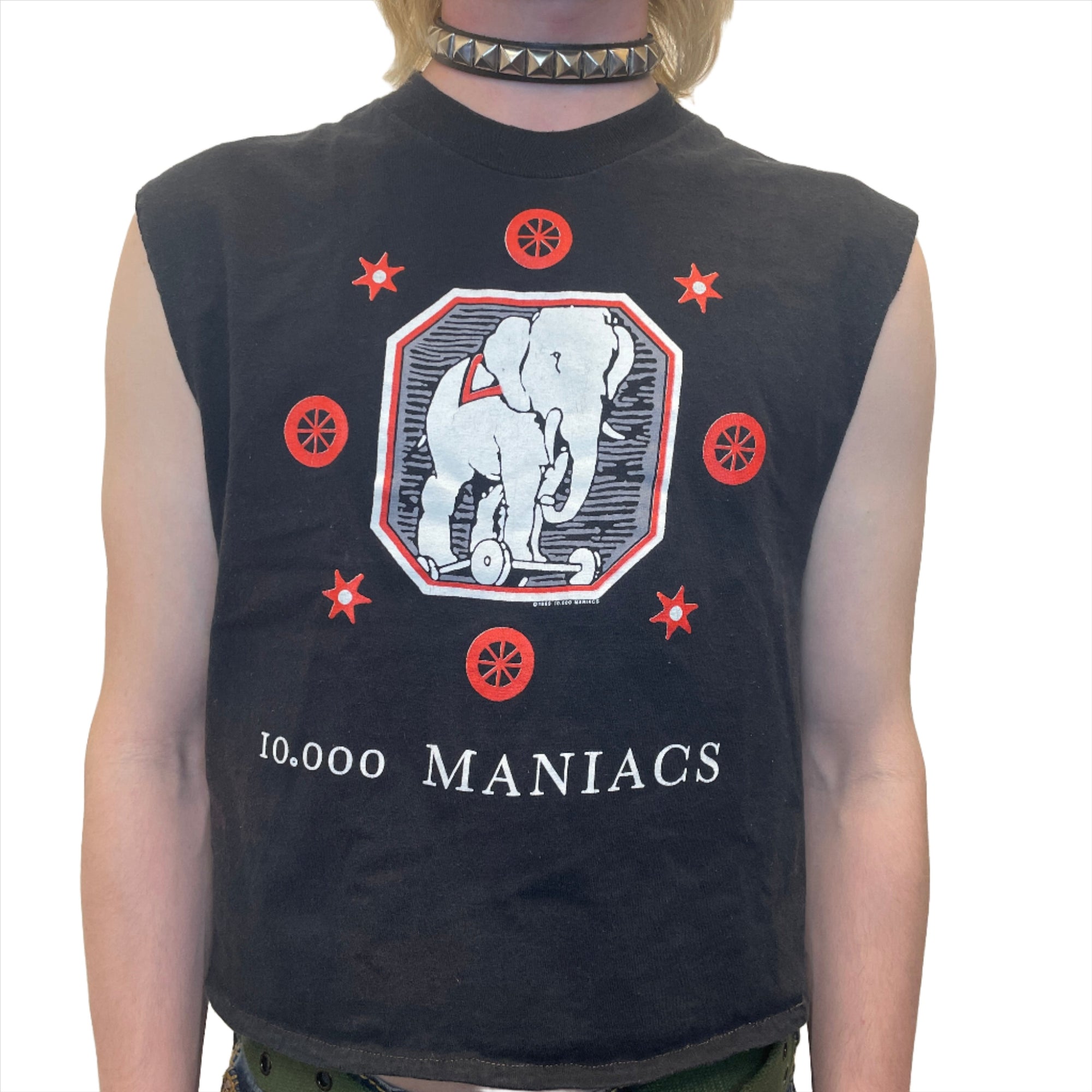 1989 10,000 Maniacs "Blind Man's Zoo" Tour Vintage Made In U.S.A. Single-Stitch Graphic Tank Tee Size L T-Shirts Public Butter