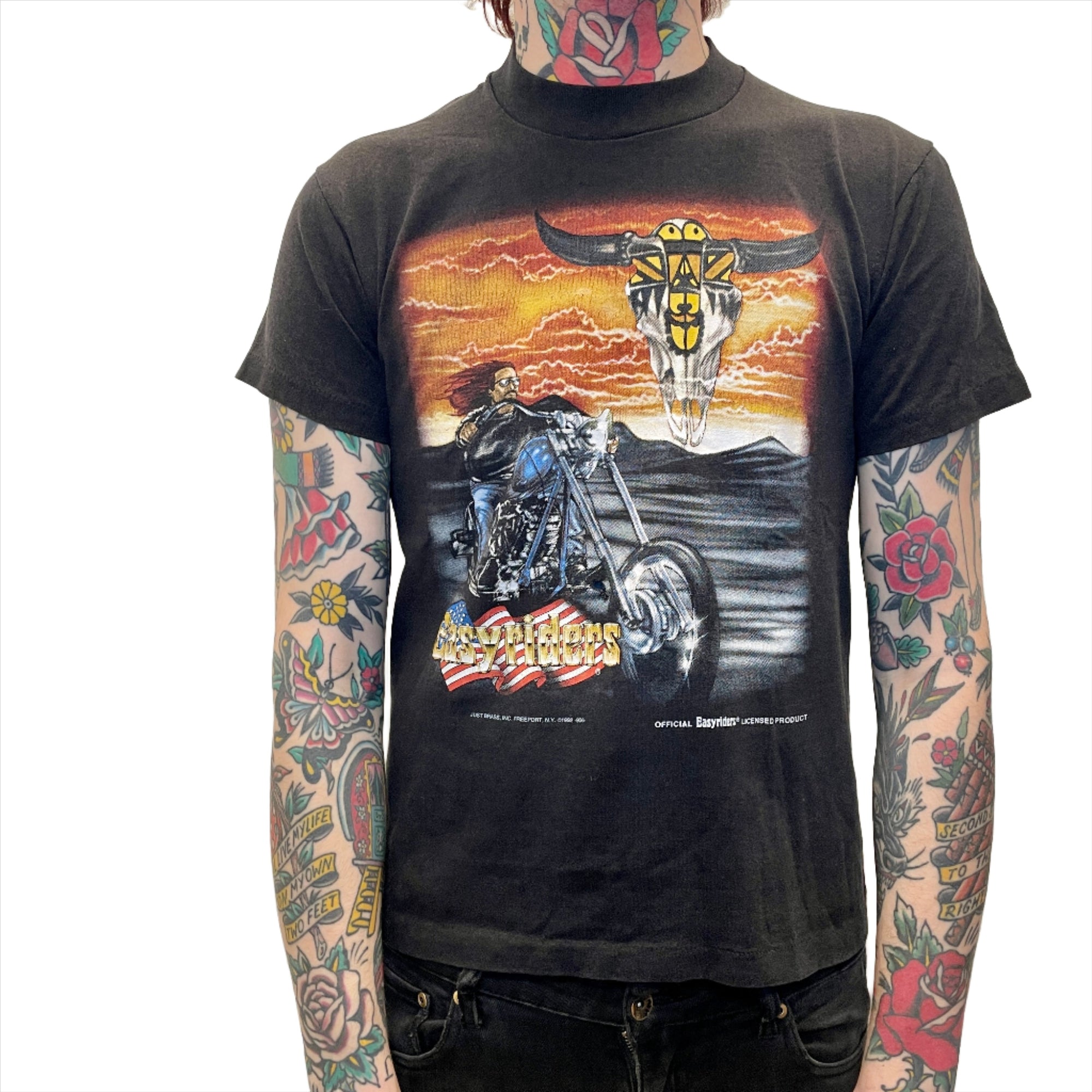 1992 Official Easyriders Single Stitch Vintage Graphic T-Shirt Size Small T-Shirts Public Butter