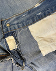 60s Bleach Bum Vintage Denim Low Rise Bellbottoms with Talon Zipper Size 33 Bottoms Public Butter