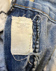 60s Bleach Bum Vintage Denim Low Rise Bellbottoms with Talon Zipper Size 33 Bottoms Public Butter