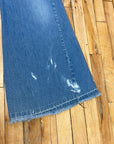 60s Bleach Bum Vintage Denim Low Rise Bellbottoms with Talon Zipper Size 33 Bottoms Public Butter