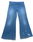 60s Bleach Bum Vintage Denim Low Rise Bellbottoms with Talon Zipper Size 33 Bottoms Public Butter
