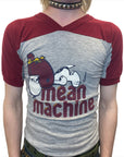 60s Snoopy & Woodstock Made In USA "Mean Machine" Football Single Stitch T-Shirt Size Small T-Shirts Public Butter
