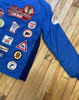 70s Chicago Blackhawks Mega Patched Vintage Nylon Windbreaker Made In USA Size XS Jackets & Coats Public Butter