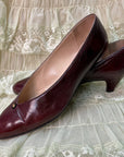 70s Gucci Designer Oxblood Made in Italy Leather Vintage Pumps Size EU 35.5 Accessories Public Butter