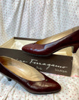 70s Gucci Designer Oxblood Made in Italy Leather Vintage Pumps Size EU 35.5 Accessories Public Butter