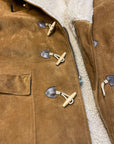 70s Schott Suede & Shearling Vintage Toggle Coat Tops Public Butter