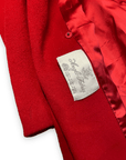 80s Diane von Furstenberg Vintage Red Wool Coat Union Made in USA Size M Jackets & Coats Public Butter