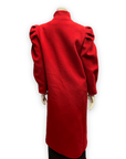 80s Diane von Furstenberg Vintage Red Wool Coat Union Made in USA Size M Jackets & Coats Public Butter