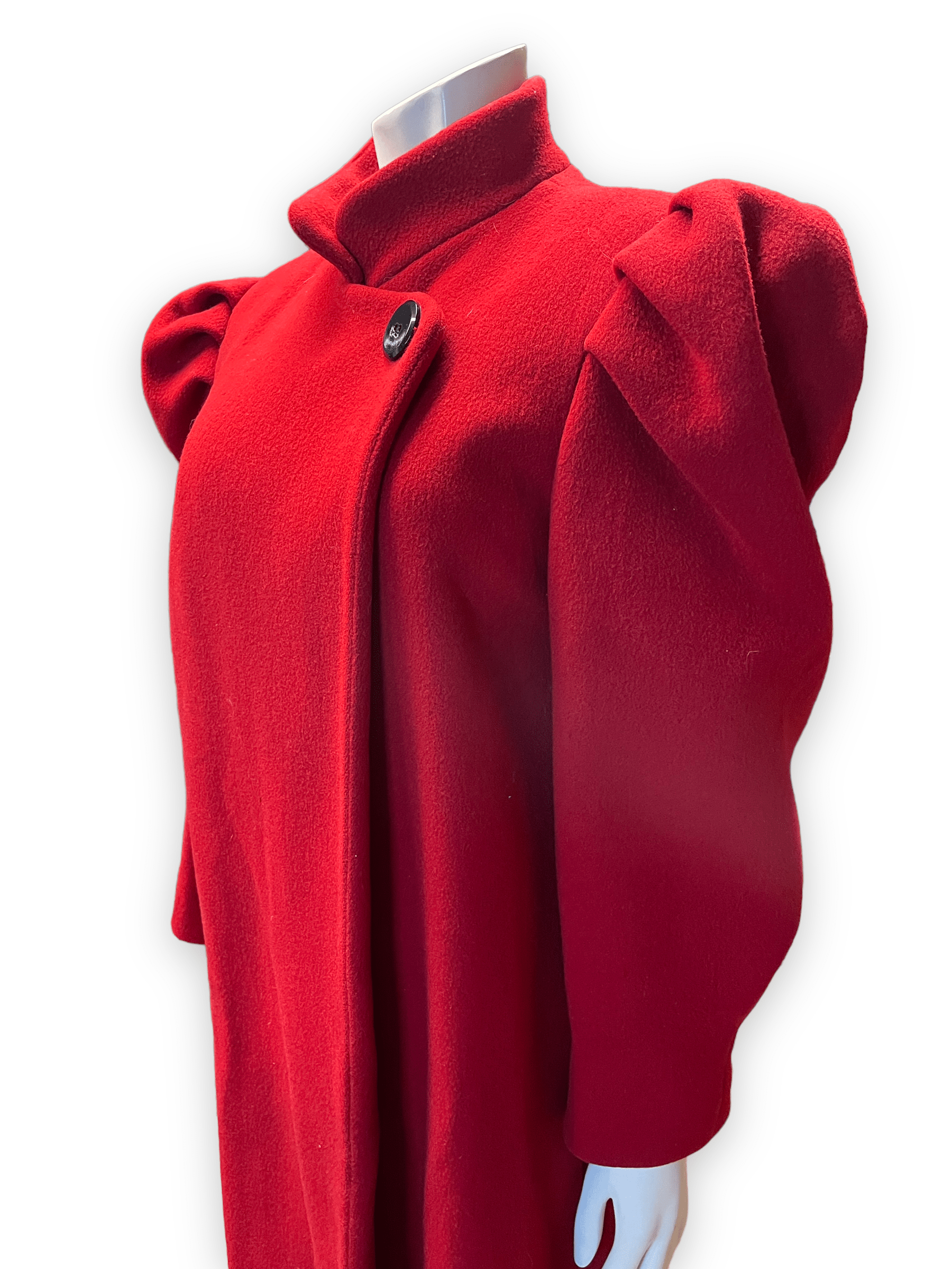 80s Diane von Furstenberg Vintage Red Wool Coat Union Made in USA Size M Jackets & Coats Public Butter