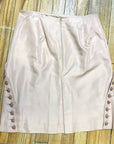 Alexander McQueen Vintage Designer Blush Pink Silk Skirt Made in Italy Size 29" Bottoms Public Butter