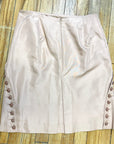 Alexander McQueen Vintage Designer Blush Pink Silk Skirt Made in Italy Size 29" Bottoms Public Butter