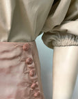 Alexander McQueen Vintage Designer Blush Pink Silk Skirt Made in Italy Size 29" Bottoms Public Butter