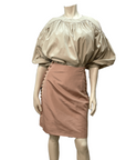 Alexander McQueen Vintage Designer Blush Pink Silk Skirt Made in Italy Size 29" Bottoms Public Butter