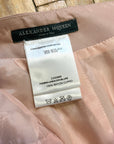 Alexander McQueen Vintage Designer Blush Pink Silk Skirt Made in Italy Size 29" Bottoms Public Butter