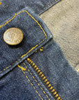 Amazing Deadstock Vintage Lee Deep Wash Jeans Union Made in Canada 40" Waist Bottoms Black Market Clothing