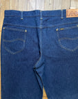 Amazing Deadstock Vintage Lee Deep Wash Jeans Union Made in Canada 40" Waist Bottoms Black Market Clothing