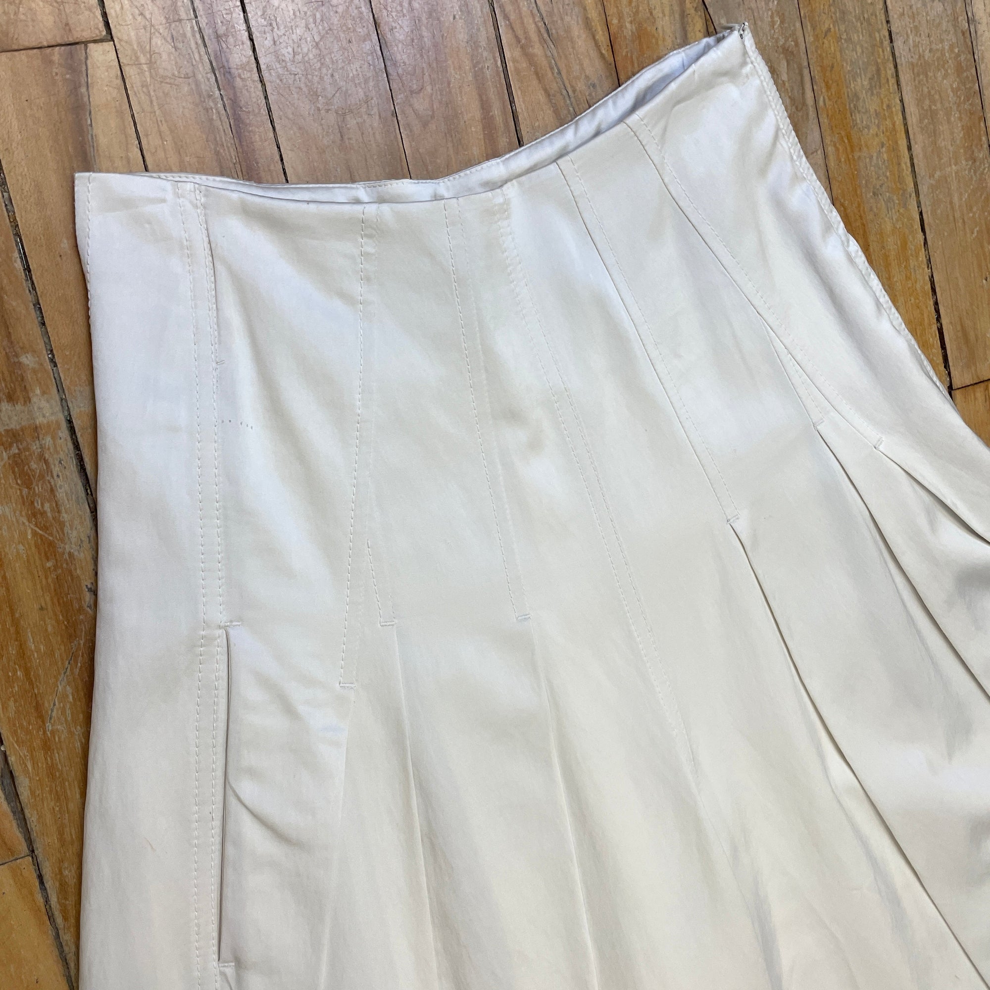 @Brunello Cucinelli Vintage Designer Champagne Palazzo Trousers Size Tops Public Butter