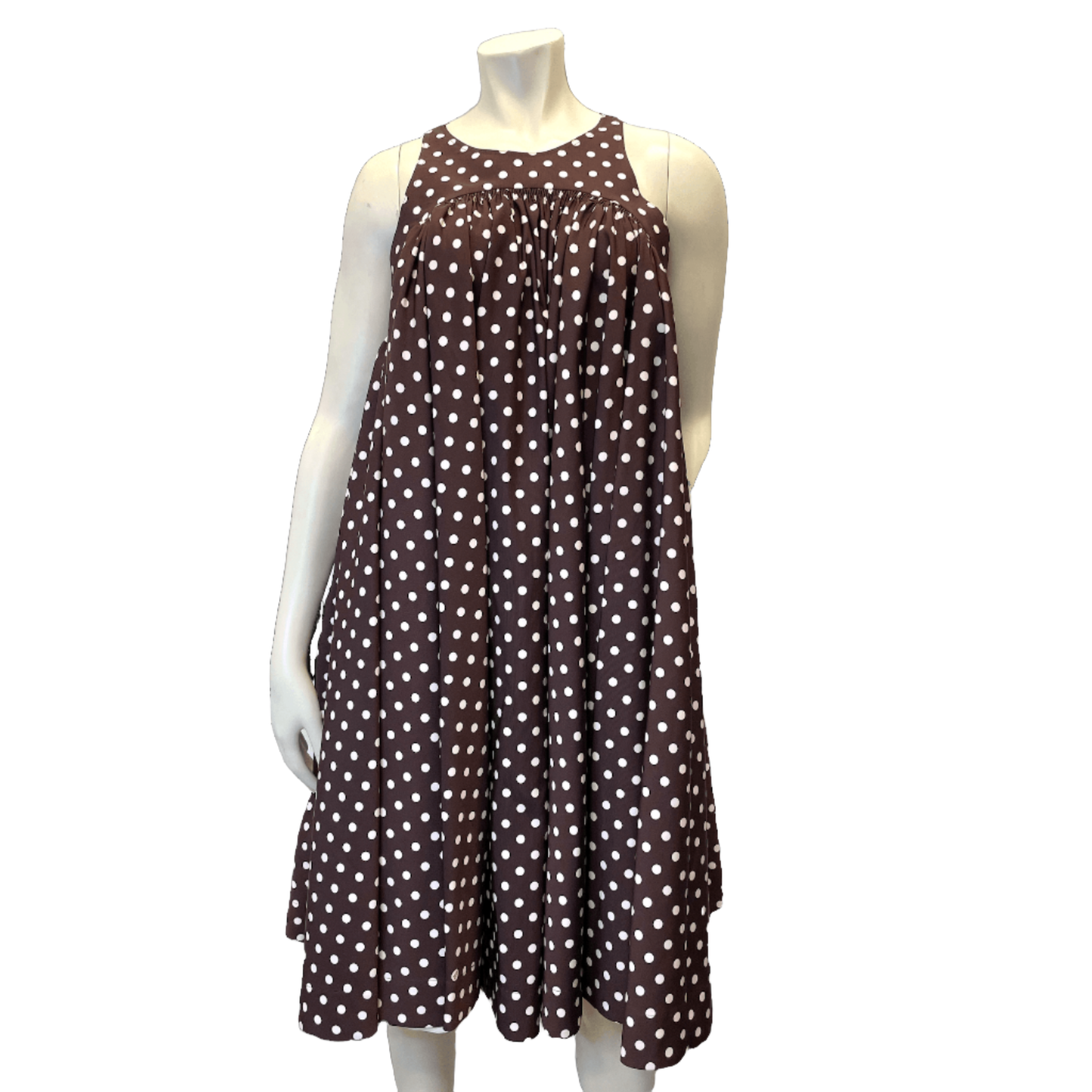 Calvin klein black and sales white polka dot dress