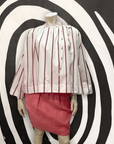 @Calvin Klein Vintage Designer Striped Top Tops Public Butter