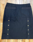 Chanel Paris Designer Vintage Mini-Skirt With Golden Button Accents 28" Waist Tops Black Market Toronto