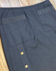 Chanel Paris Designer Vintage Mini-Skirt With Golden Button Accents 28" Waist Tops Black Market Toronto