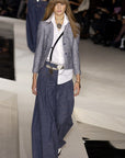 @Chanel Spring '03 Vintage Designer Denim Pleated Wide-Leg Trousers Made in Italy Bottoms Public Butter