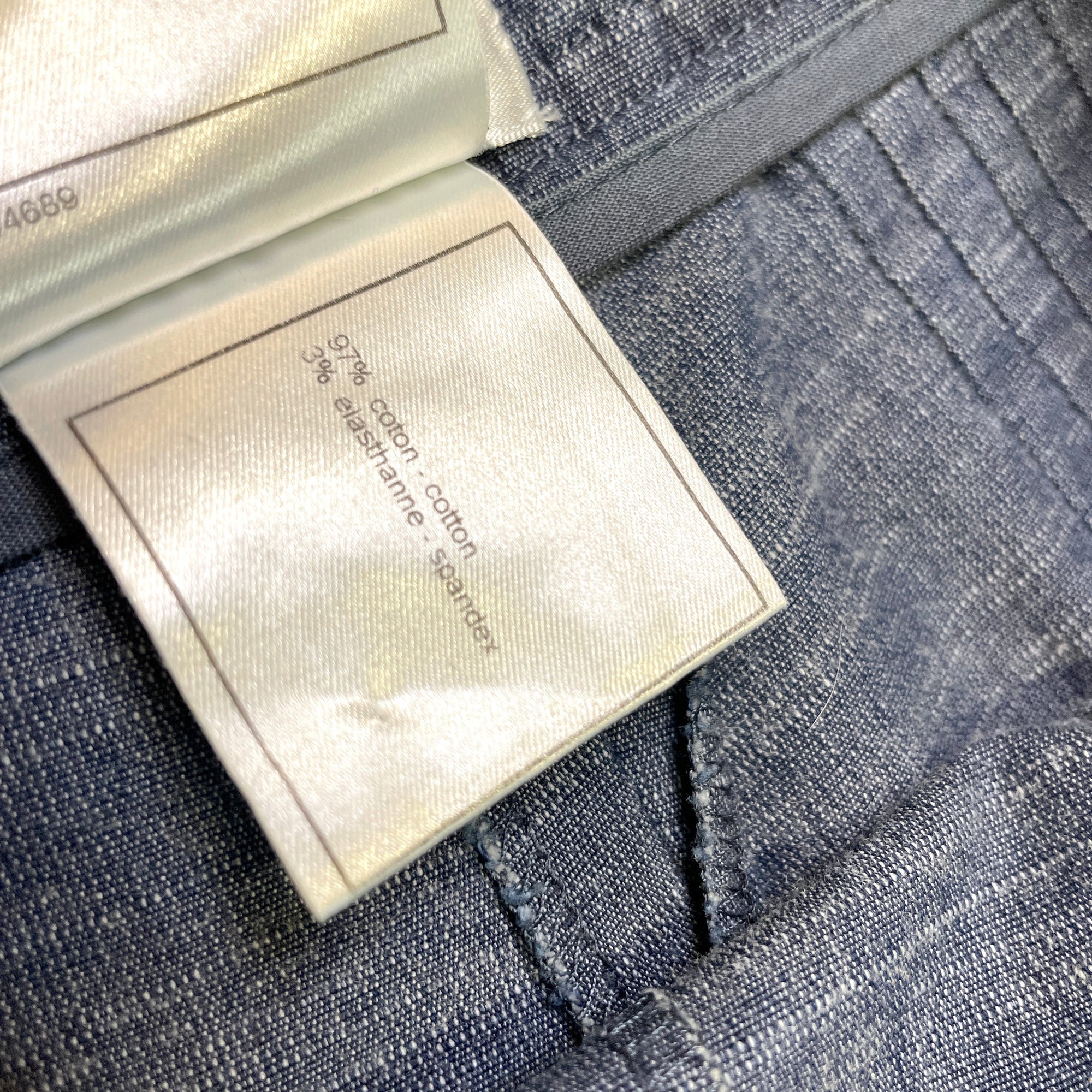 @Chanel Vintage Designer Denim Trousers Tops Public Butter