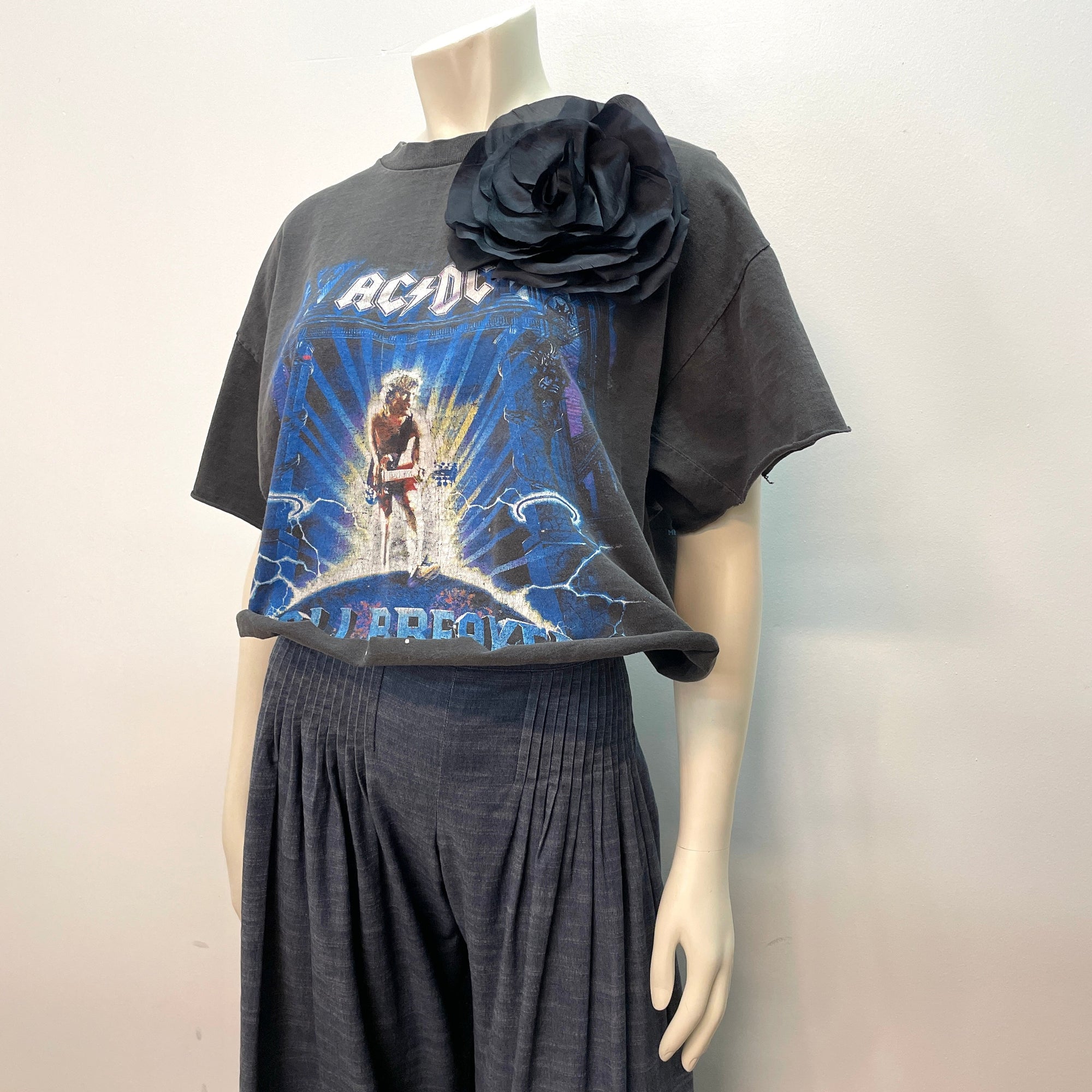@Chanel Vintage Designer Denim Trousers Tops Public Butter
