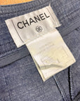 @Chanel Vintage Designer Denim Trousers Tops Public Butter