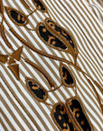 @Chloe Vintage Striped Designer Summer Top Size Tops Public Butter