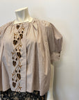 @Chloe Vintage Striped Designer Summer Top Size Tops Public Butter