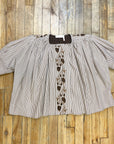 @Chloe Vintage Striped Designer Summer Top Size Tops Public Butter