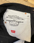 Deadstock Vintage Levi's Black 516 Slim Fit Straight Leg Denim Jeans Made in Canada 29" Waist Bottoms Public Butter