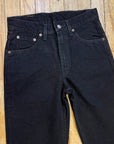 Deadstock Vintage Levi's Black 516 Slim Fit Straight Leg Denim Jeans Made in Canada 29" Waist Bottoms Public Butter