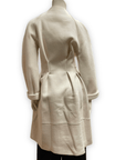 Donna Karan Collection Vintage Designer Cream Coloured Fitted Coat Size S Jackets & Coats Public Butter