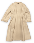 Donna Karan Collection Vintage Designer Cream Coloured Fitted Coat Size S Jackets & Coats Public Butter