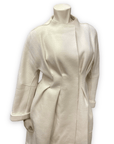 Donna Karan Collection Vintage Designer Cream Coloured Fitted Coat Size S Jackets & Coats Public Butter