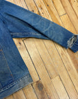 Fabulously Thrashed Vintage Wrangler Trucker Jacket Made in USA Size L Jackets & Coats Black Market Toronto