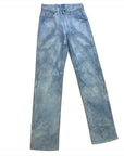 Groovy Vintage Cloudy Dyed Lees Jeans Made in USA 27" Waist Bottoms Black Market Toronto