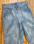 Groovy Vintage Cloudy Dyed Lees Jeans Made in USA 27" Waist Bottoms Black Market Toronto