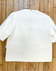 @Gucci Vintage Designer Boat Neck Structured Top Tops Public Butter