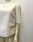 @Gucci Vintage Designer Boat Neck Structured Top Tops Public Butter