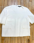 @Gucci Vintage Designer Boat Neck Structured Top Tops Public Butter